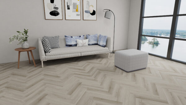 9.0mm Hybrid Herringbone Flooring Alaskan Oak