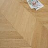 15mm european oak chevron Flooring natural oak