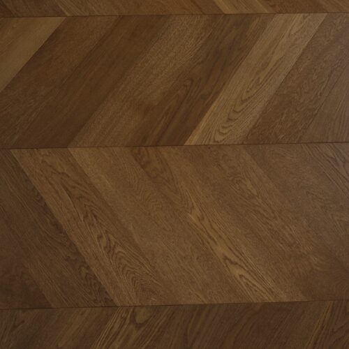 15mm european oak chevron Flooring smoked oak