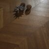 15mm european oak chevron Flooring smoked oak
