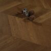 15mm european oak chevron Flooring smoked oak